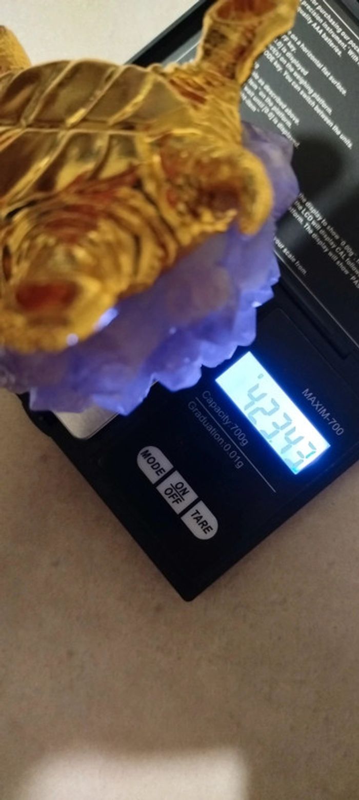 Tortue Royale en Améthyste 💫423g de Sérénité Minérale - photo numéro 10