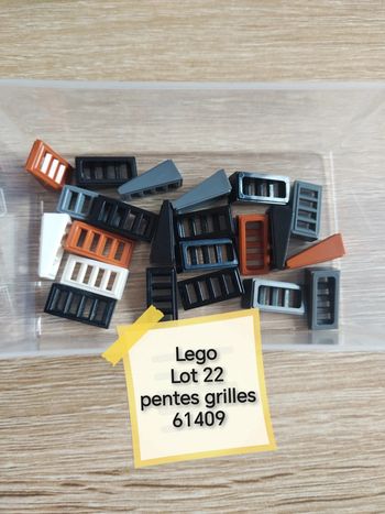 Lego lot 22 pentes grilles 61409
