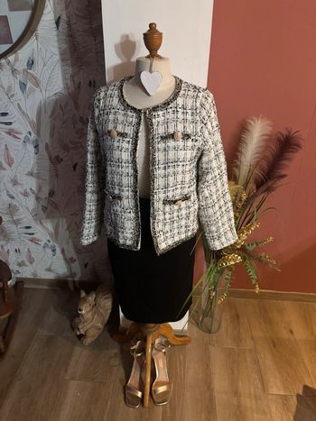 Veste - effet tweed - T40/42