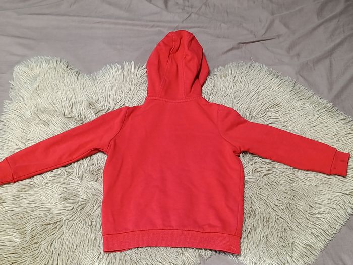 Veste zippée à capuche rouge - photo numéro 4