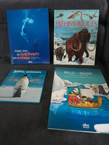 Lot de livres animaux