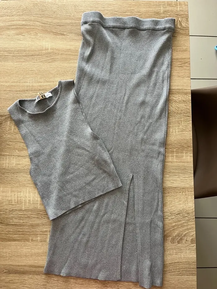 Ensemble jupe argenté