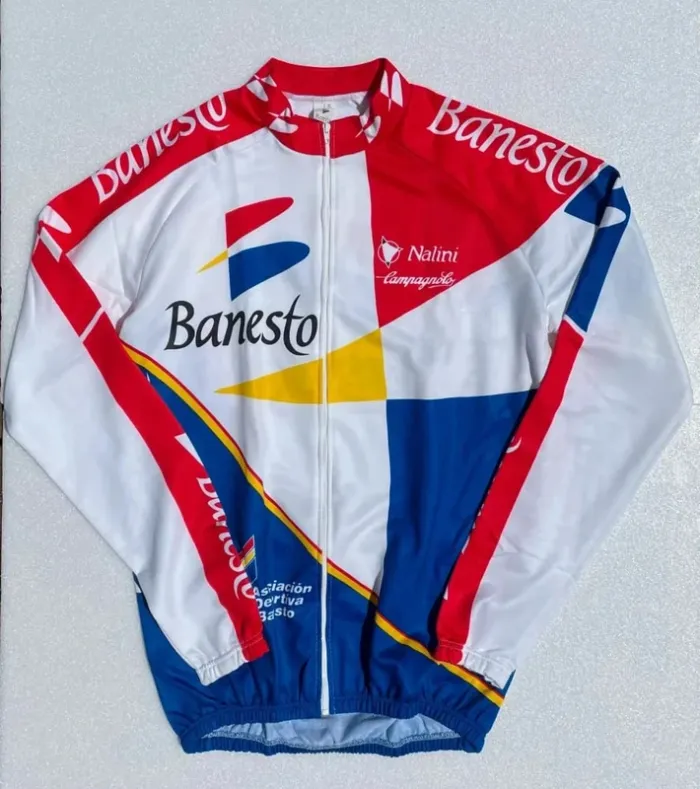Nalini Banesto Jersey Maillot Veste de cyclisme vintage 90s mens medium