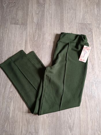 pantalon taille haute 7/8 ème 42