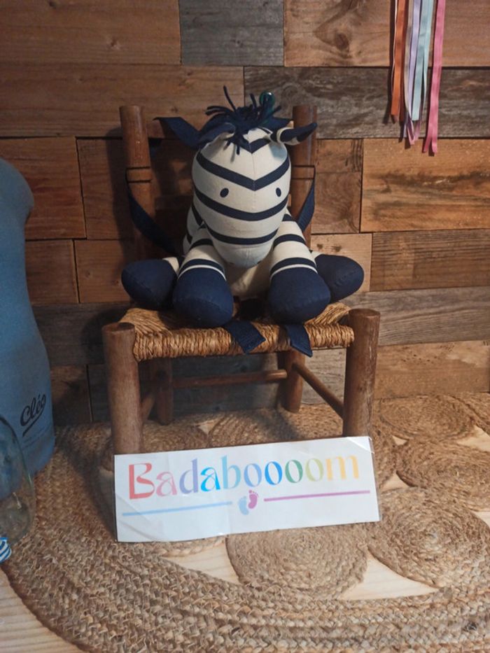 peluche Sac à dos cheval bleu tbe