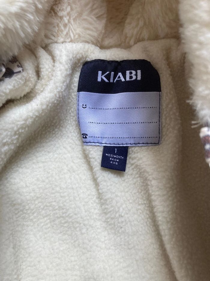 Combinaison pilote fleurs bébé hiver Kiabi - 1 mois - photo numéro 3