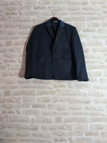 Blazer homme Nazareno Gabrielli – Bleu marine – Taille L – Défaut bouton
