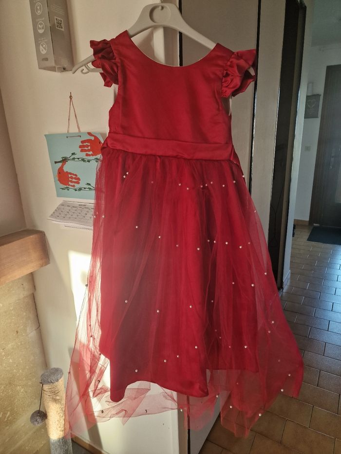 Robe ceremonie bordeau - photo numéro 3