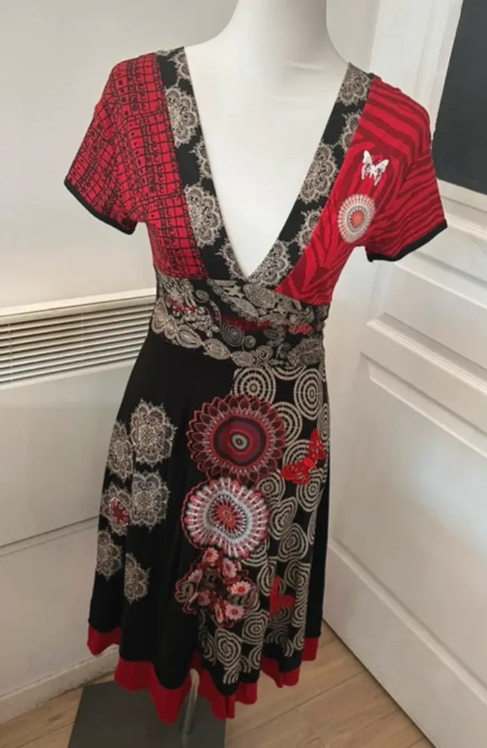 Desigual robe imprimée femme, taille S/36