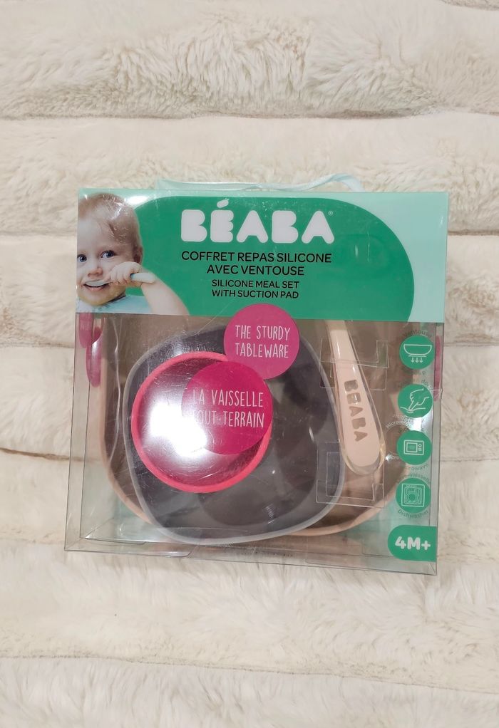 Ensemble de coffret repas en silicone Beaba Neuf - photo numéro 3