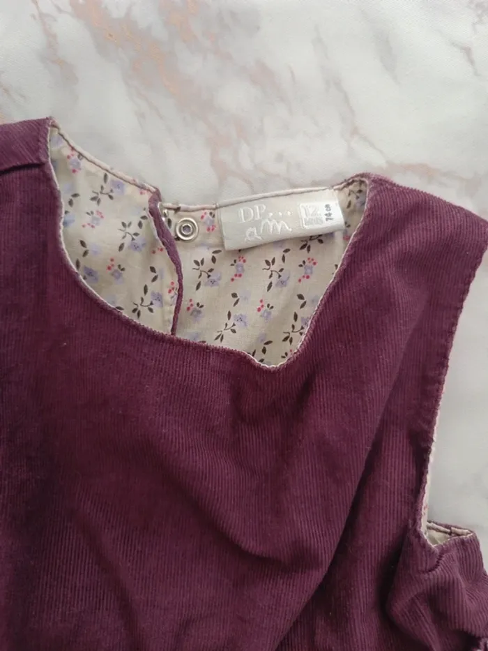 Robe longue 12 mois 74 cm dpam - photo numéro 2