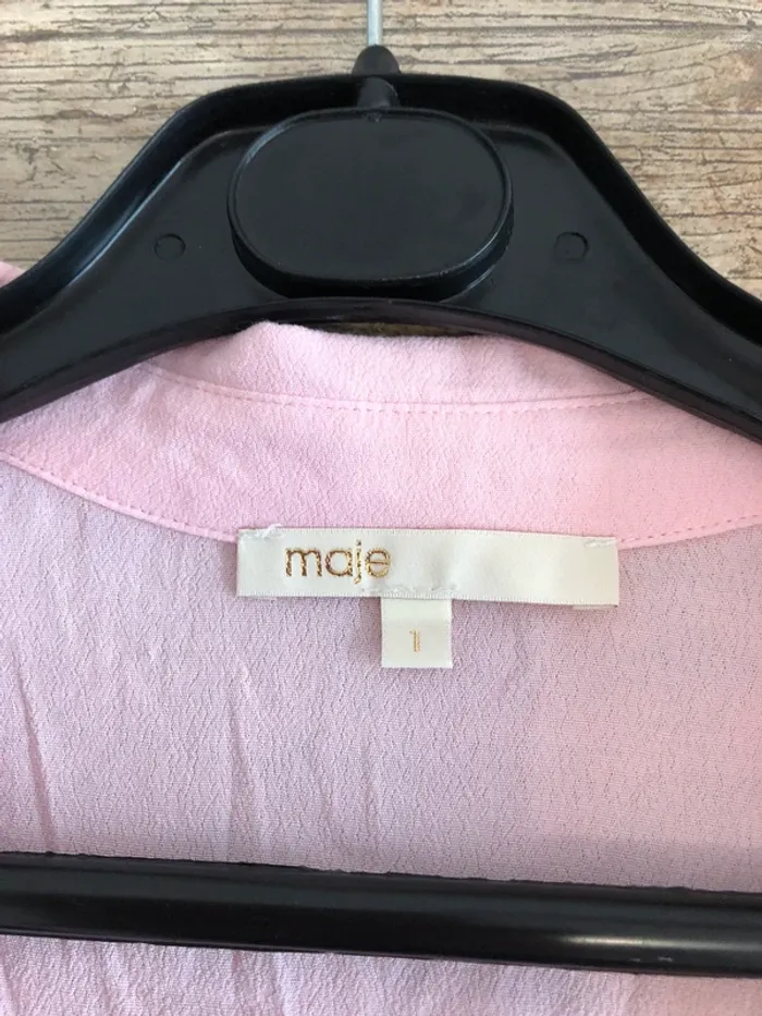 Blouse rose Maje - photo numéro 7