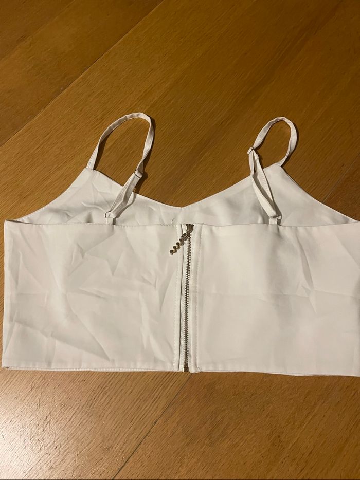 Débardeur croc top blanc - photo numéro 2