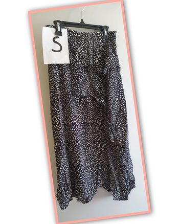 Jupe longue fendue portefeuille femme taille s