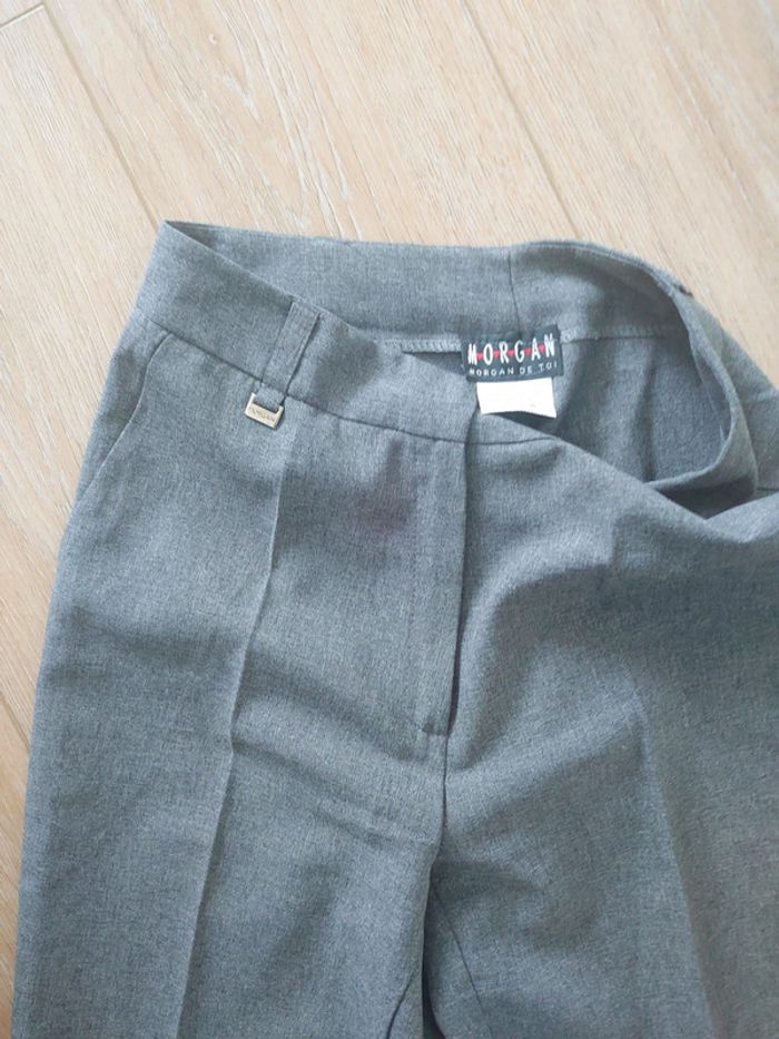 Pantacourt gris chiné - photo numéro 3