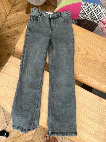 Jean taille 30 12 ans dont call me Jennyfer gris coupe straight