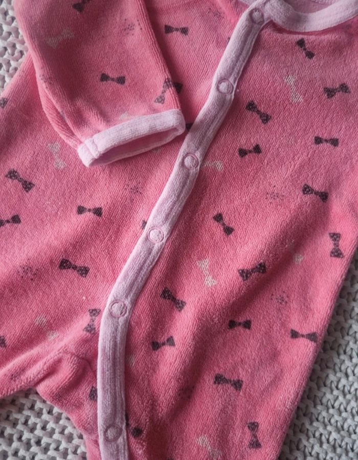 Pyjama hiver velours naissance - photo numéro 2