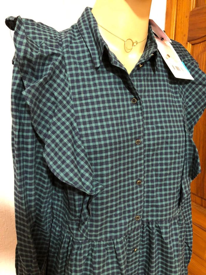 Robe chemise à carreaux Naf Naf - n e u v e - photo numéro 3