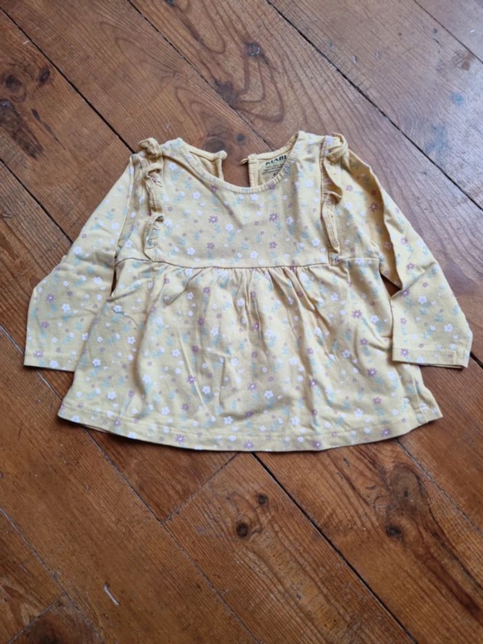 Lot 5 tee shirt manche longues 6 mois - photo numéro 3