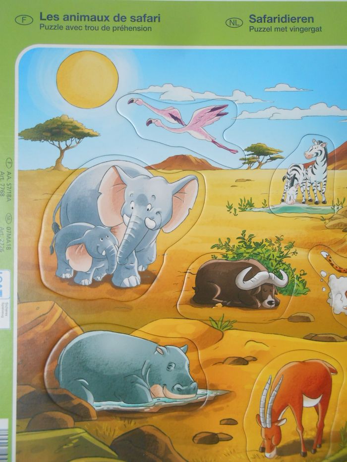 Lot de 2 puzzles animaux 18 mois - photo numéro 6