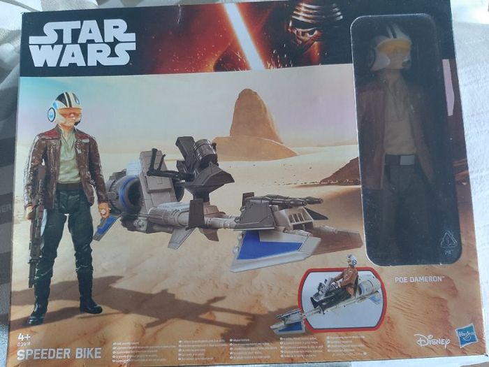 STAR WARS THE FORCE AWAKENS : SPEEDER BIKE + POE DAMERON 30cm - - photo numéro 3