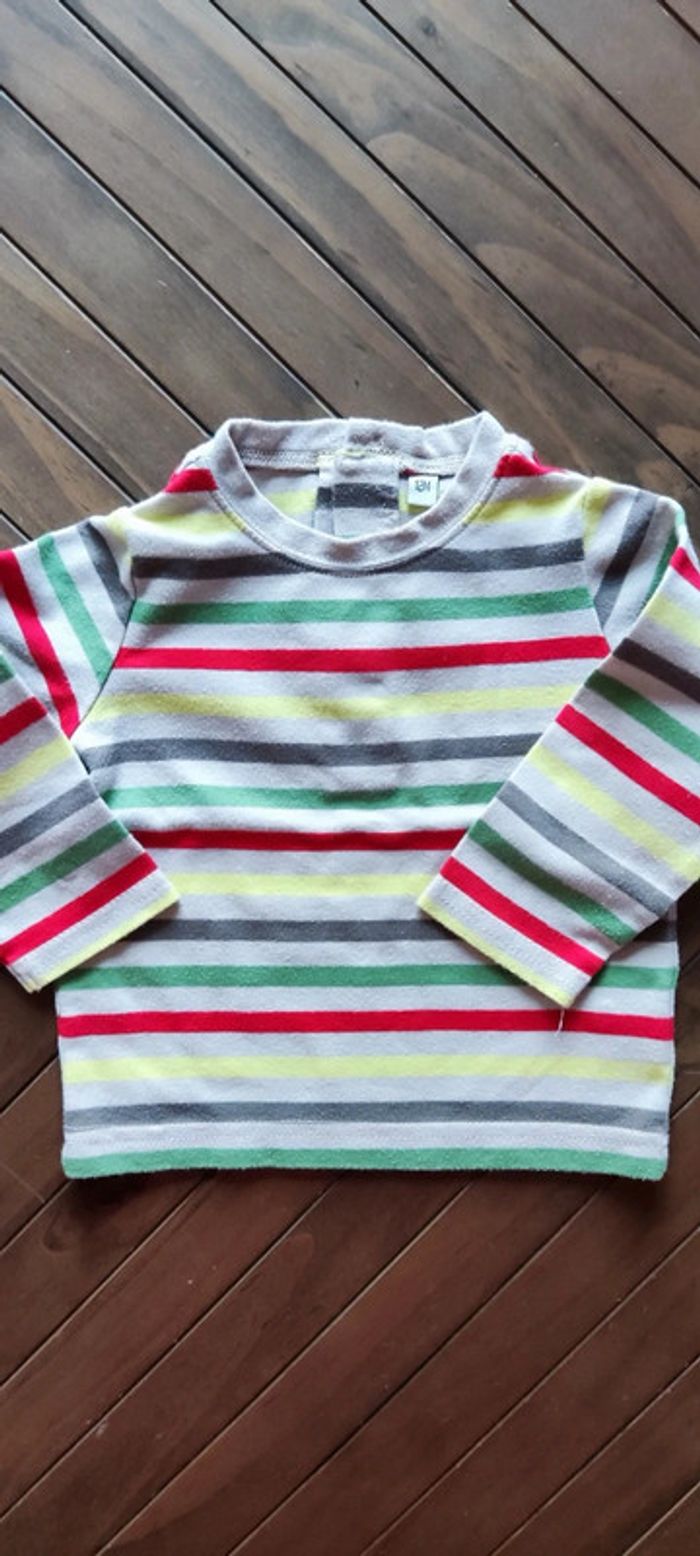 Lot t-shirts manches longues 12m - photo numéro 7