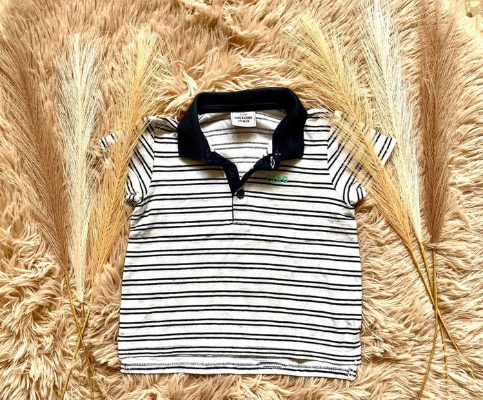 Polo marinière manches courtes