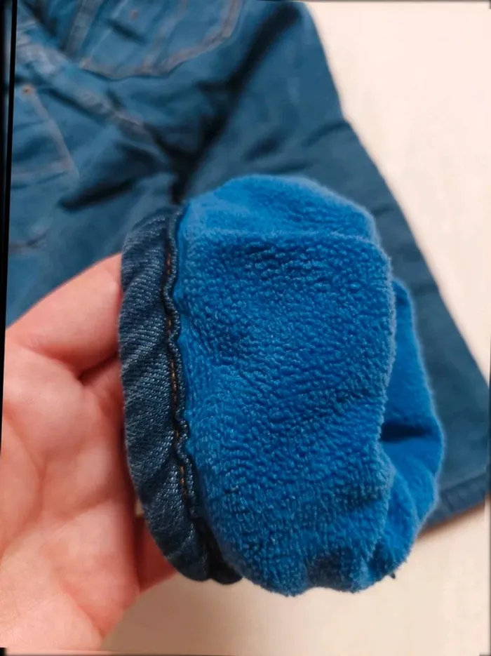 Jean fourré bleu Defacto garçon 4 ans - photo numéro 3