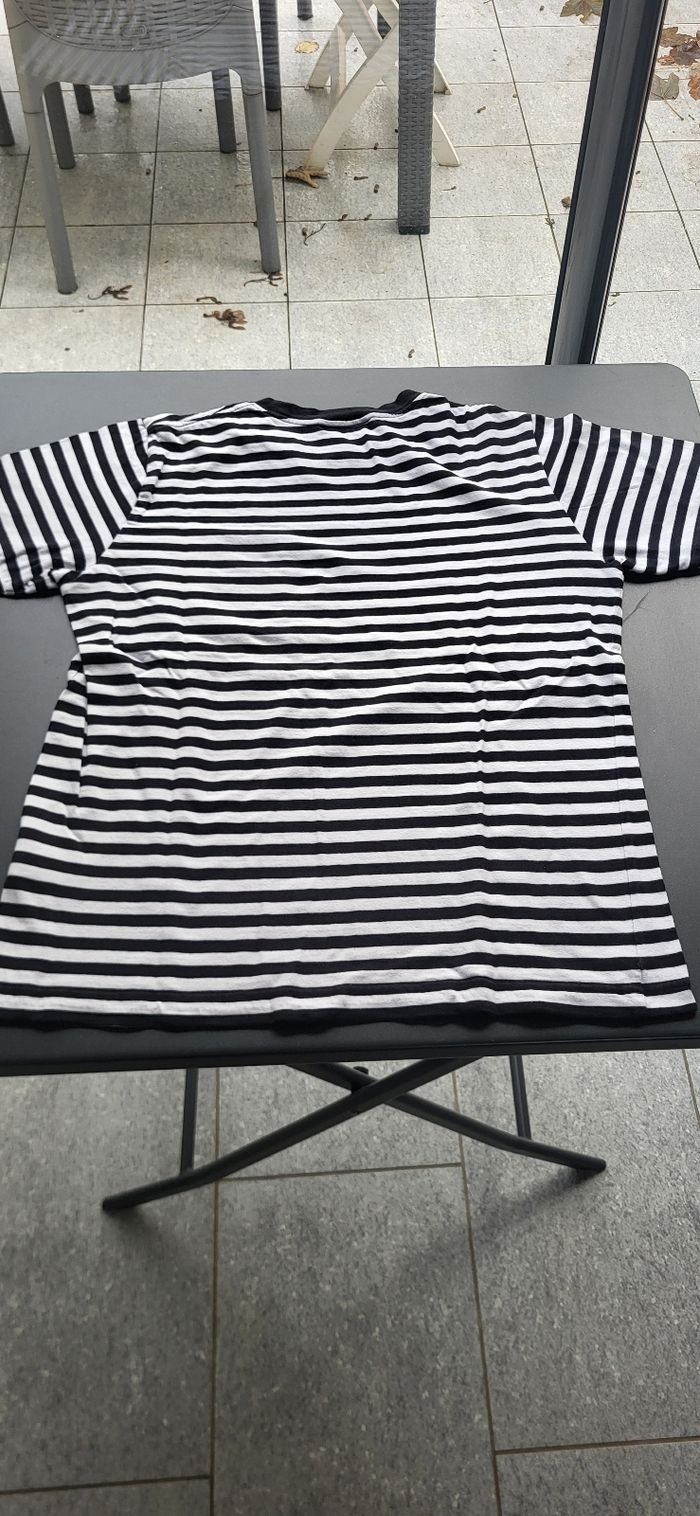 T-Shirt Carhartt - Marinière blanc / noir - photo numéro 3