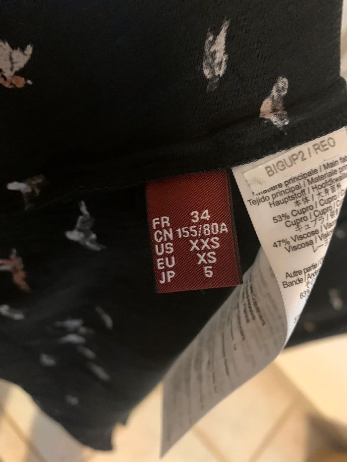 Robe portefeuille Comptoir des Cotonniers taille 34 noire - photo numéro 4