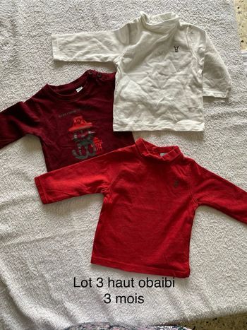 3 mois Lot 3 hauts