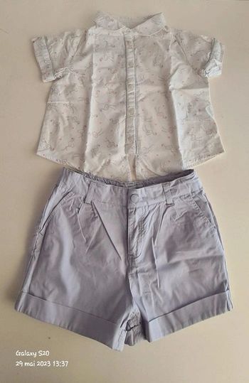 Ensemble short et chemise mc 5/6A