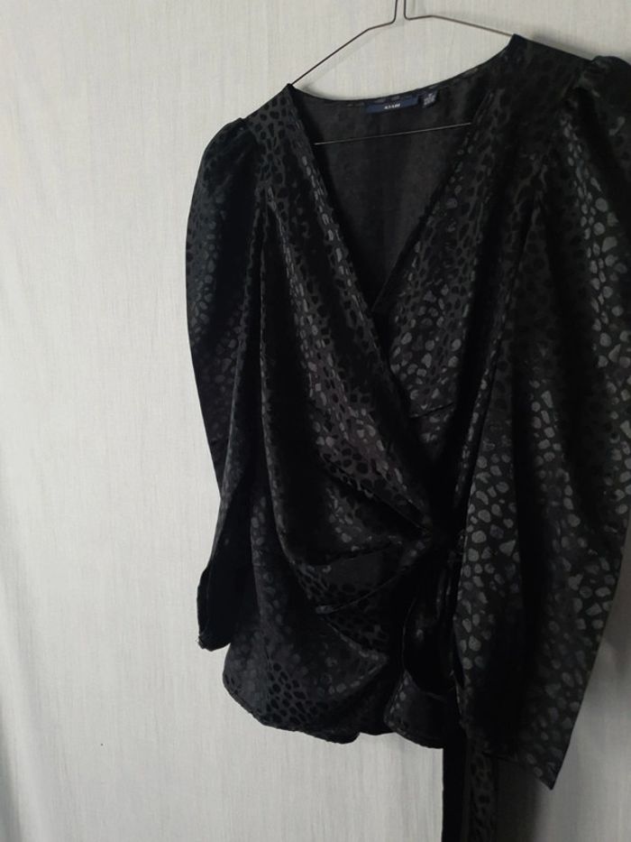 Blouse léopard cache cœur - photo numéro 2