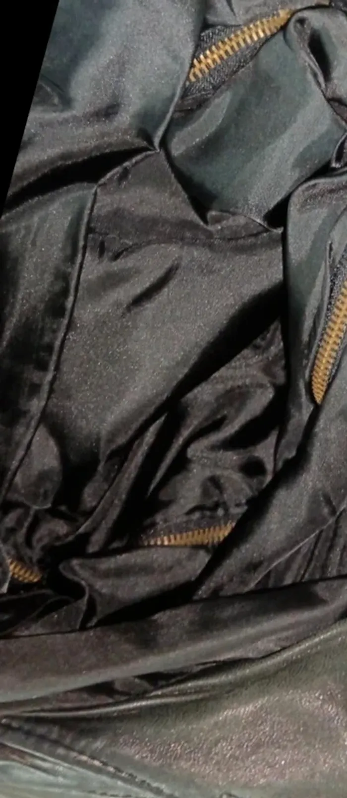 Veste en cuir véritable – Style bomber chic et vintage, prêt à porter ! - photo numéro 6