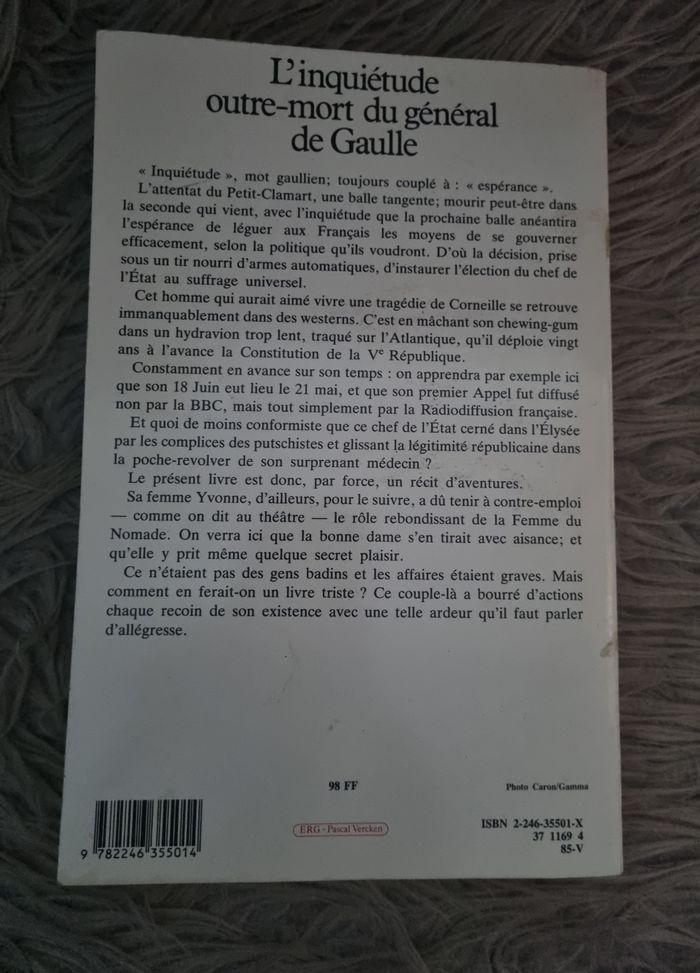 Livre L'inquiétude outre-mort du Général de Gaulle - photo numéro 9