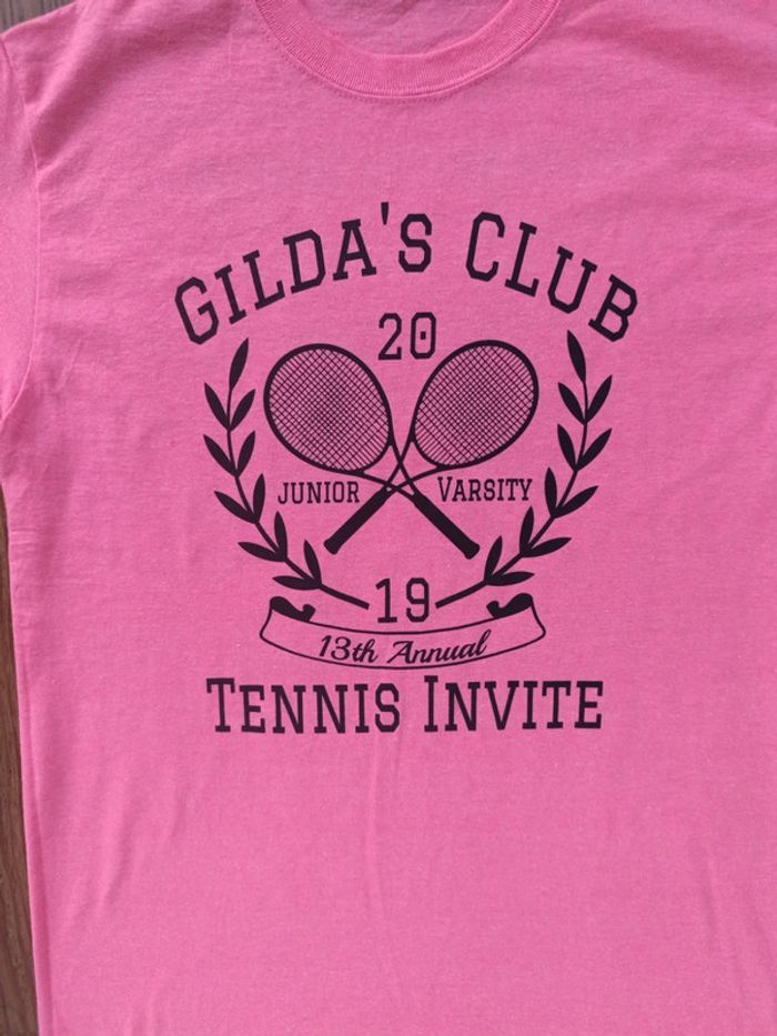 T-shirt manches courtes gilda's club tennis 2019 rose S - photo numéro 2