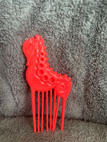Peigne hippocampe barbie mermaid sirène vintage