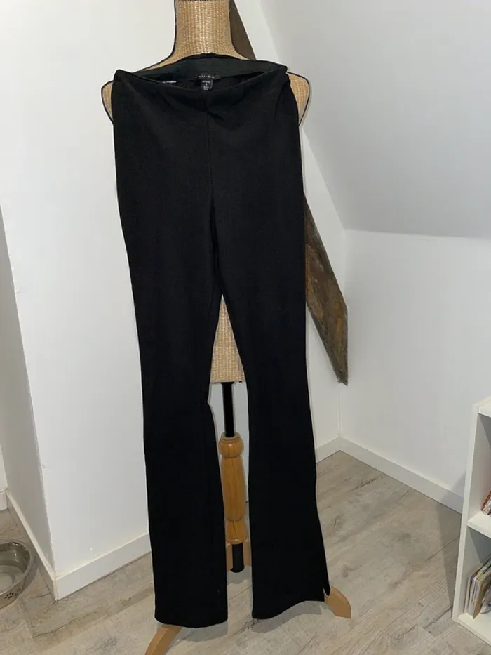 Jegging noir jambes large