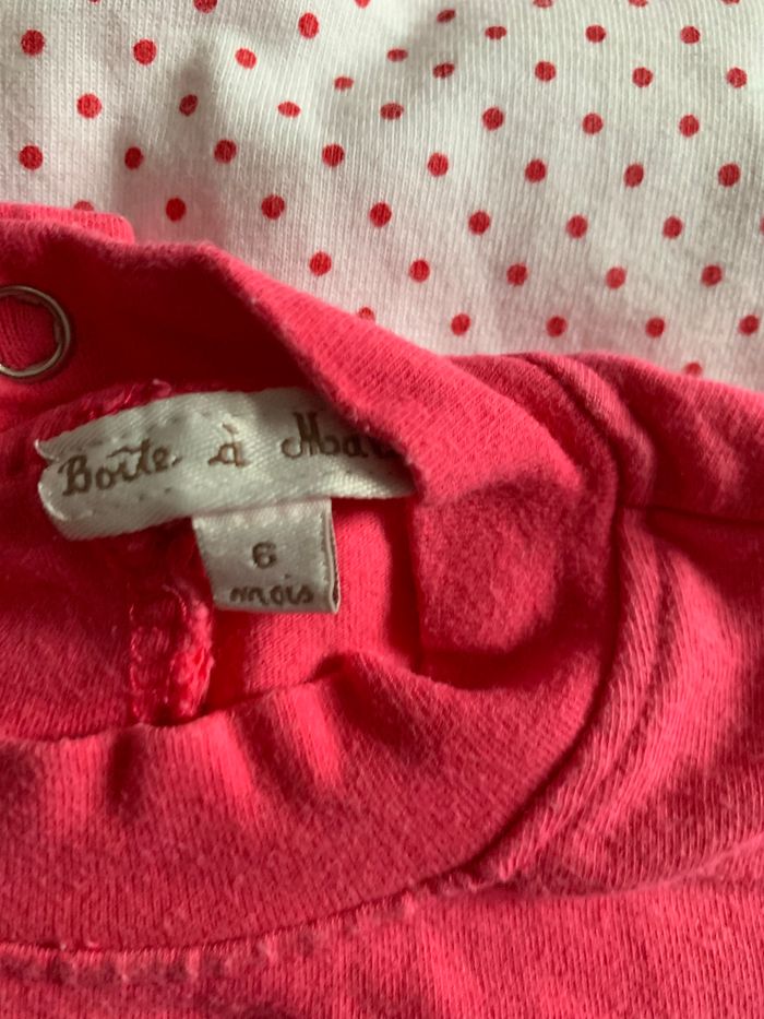 Lot de trois sous pulls fille 6 mois - photo numéro 3