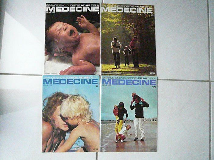 Lot de 4 revues « Grande encyclopédie Atlas de la médecine » neuf