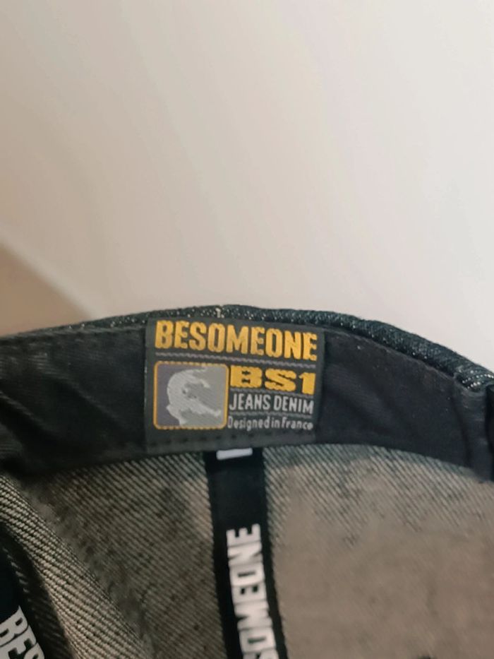 Casquette Besomeone Couleur Noir et Gris Denim Taille Unique - photo numéro 4