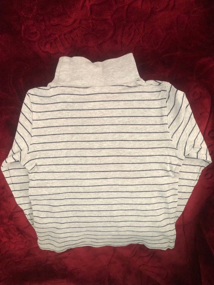 Col roulé gris clair In Extenso 6 ans - photo numéro 3