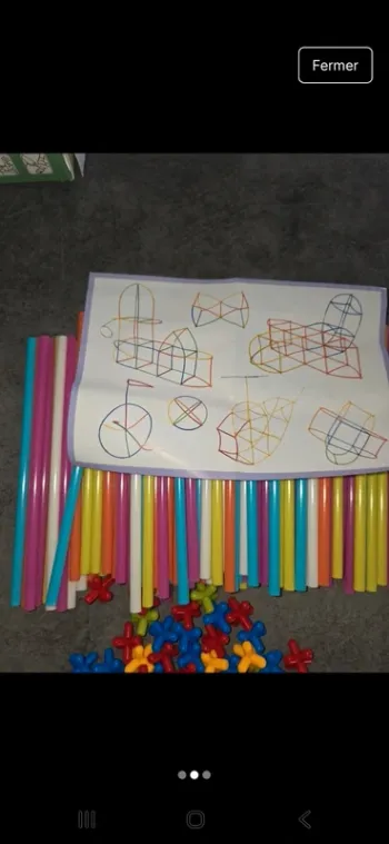 [NEUF] Jeu de construction pailles