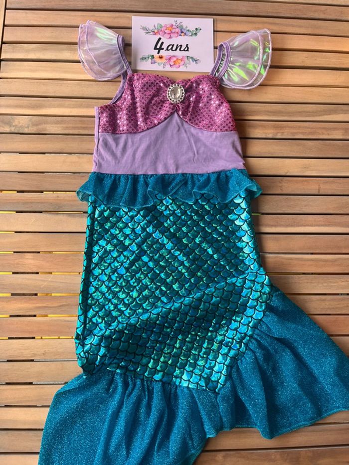 Déguisement de sirène 4 ans