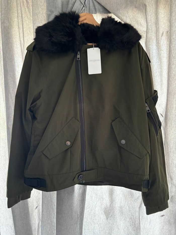 Blouson veste pour femme Zadig&Voltaire fausse fourrure taille L - photo numéro 3