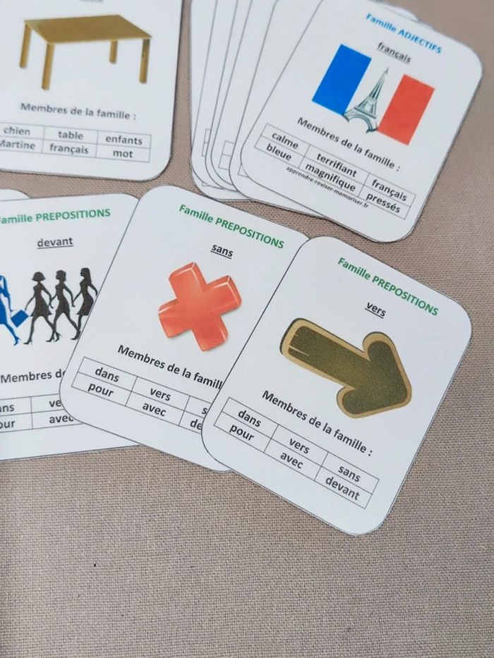 Jeu des 7 familles sur la grammaire Montessori - photo numéro 5