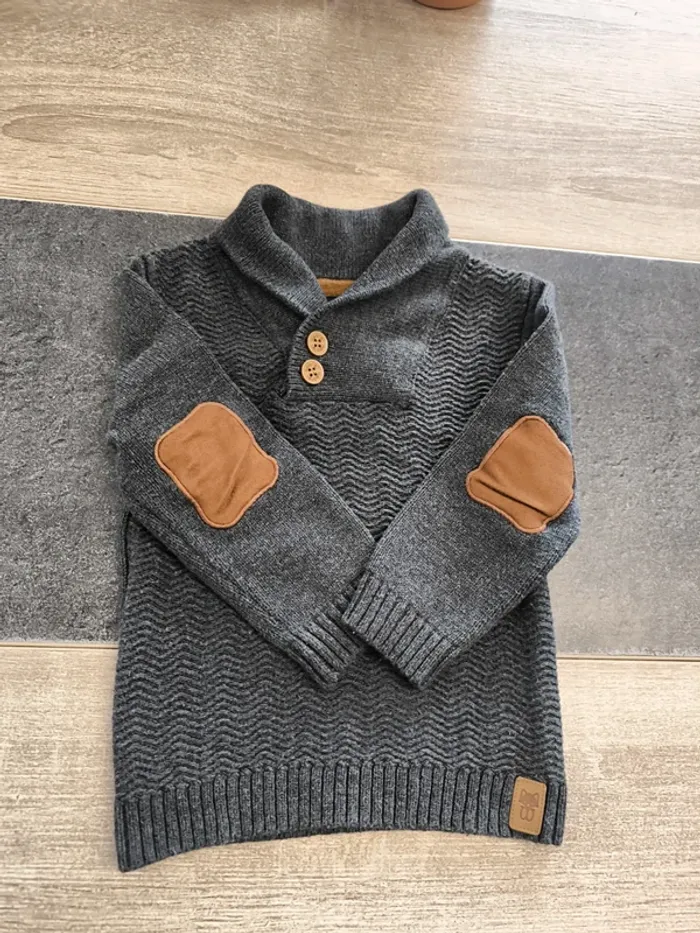 Pull épais col montant garçon 18 mois obaibi - photo numéro 5