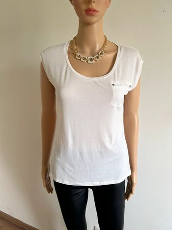 Haut crème pailleté sans manches Morgan taille M jamais porté