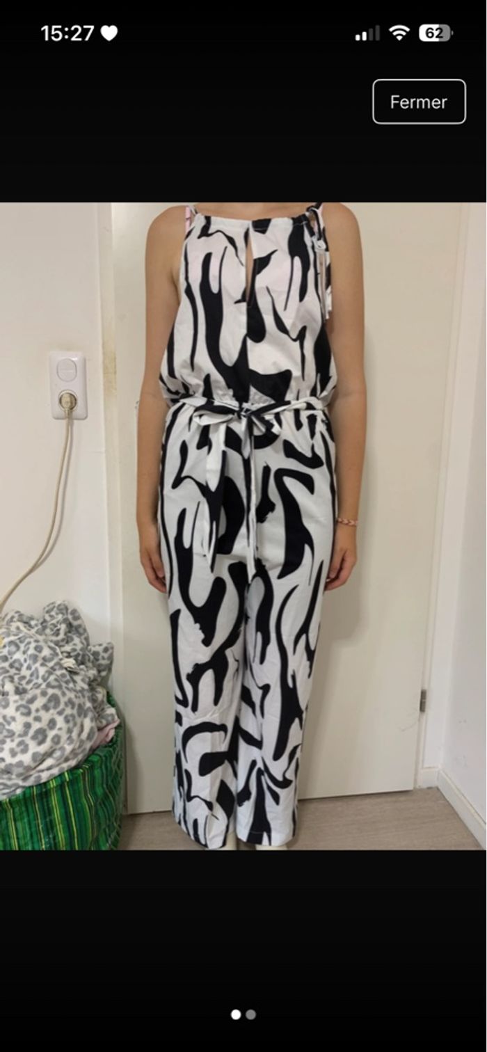 Combinaison bleu/noir