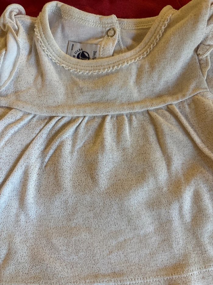 Lot de 2 tee shirt Petit Bateau 3M - photo numéro 3